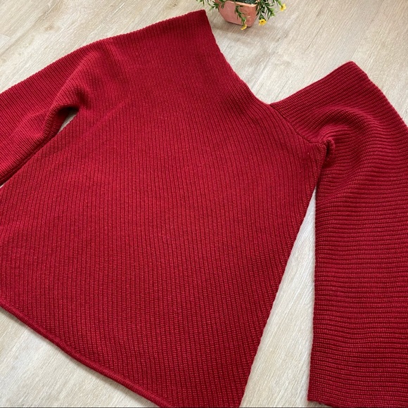A.L.C. Charly One Shoulder Wool Cashmere Sweater - Picture 10 of 14